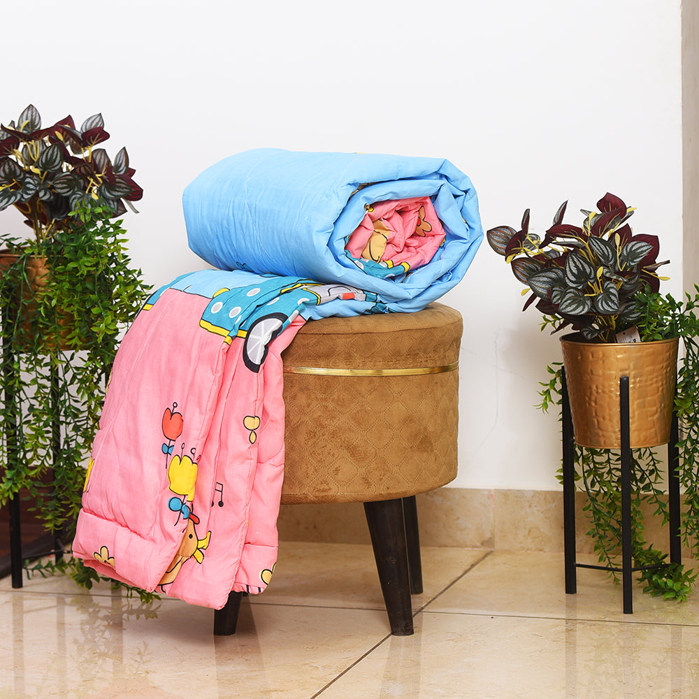 Kids Cartoon Print Comforter – Soft & Lightweight Microfibre Blanket (60*90 inch)