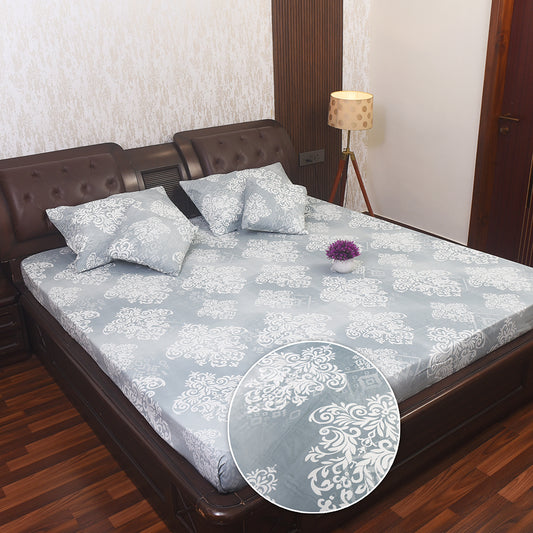 Palm Tree Printed Cotton Bedding Set
