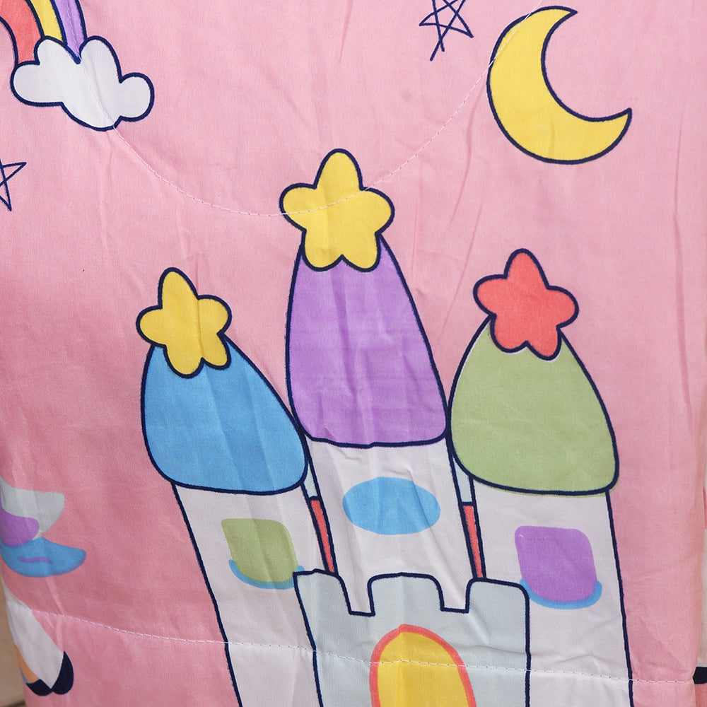 Space-Themed Pink Comforter for Kids – Soft & Cozy (60*90 inch)