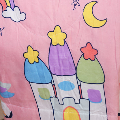 Space-Themed Pink Comforter for Kids – Soft & Cozy (60*90 inch)