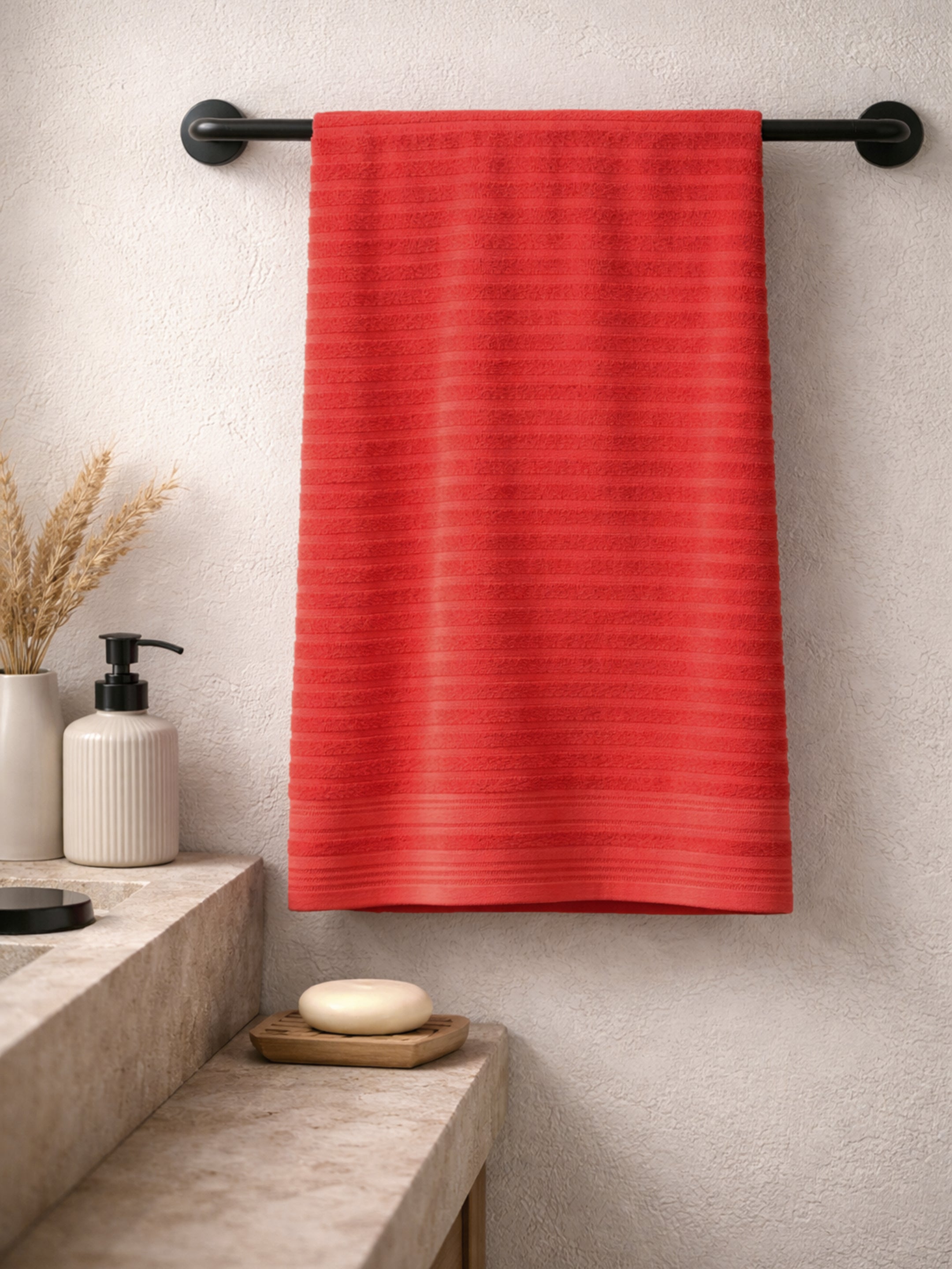 Pure Bamboo Premium Bath Towel (Red) Main image