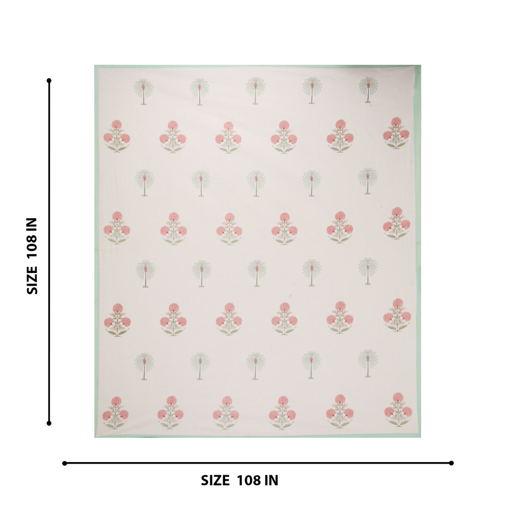 Palm & Petal Cotton Bedsheet