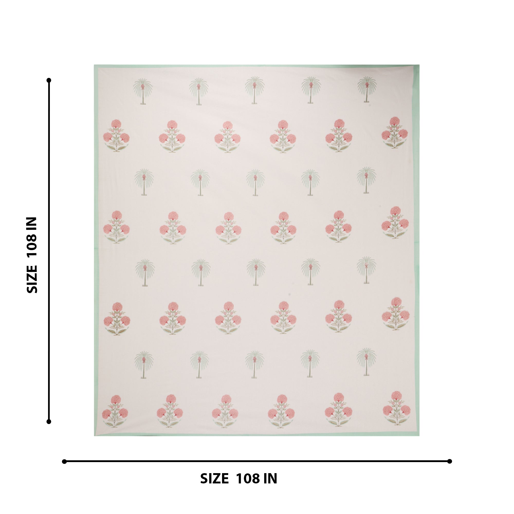 Palm & Petal Cotton Bedsheet