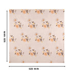 Beige Floral 5 Piece Bedding Set