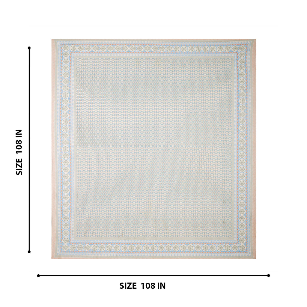 Blossom Geometry Cotton Bedsheet