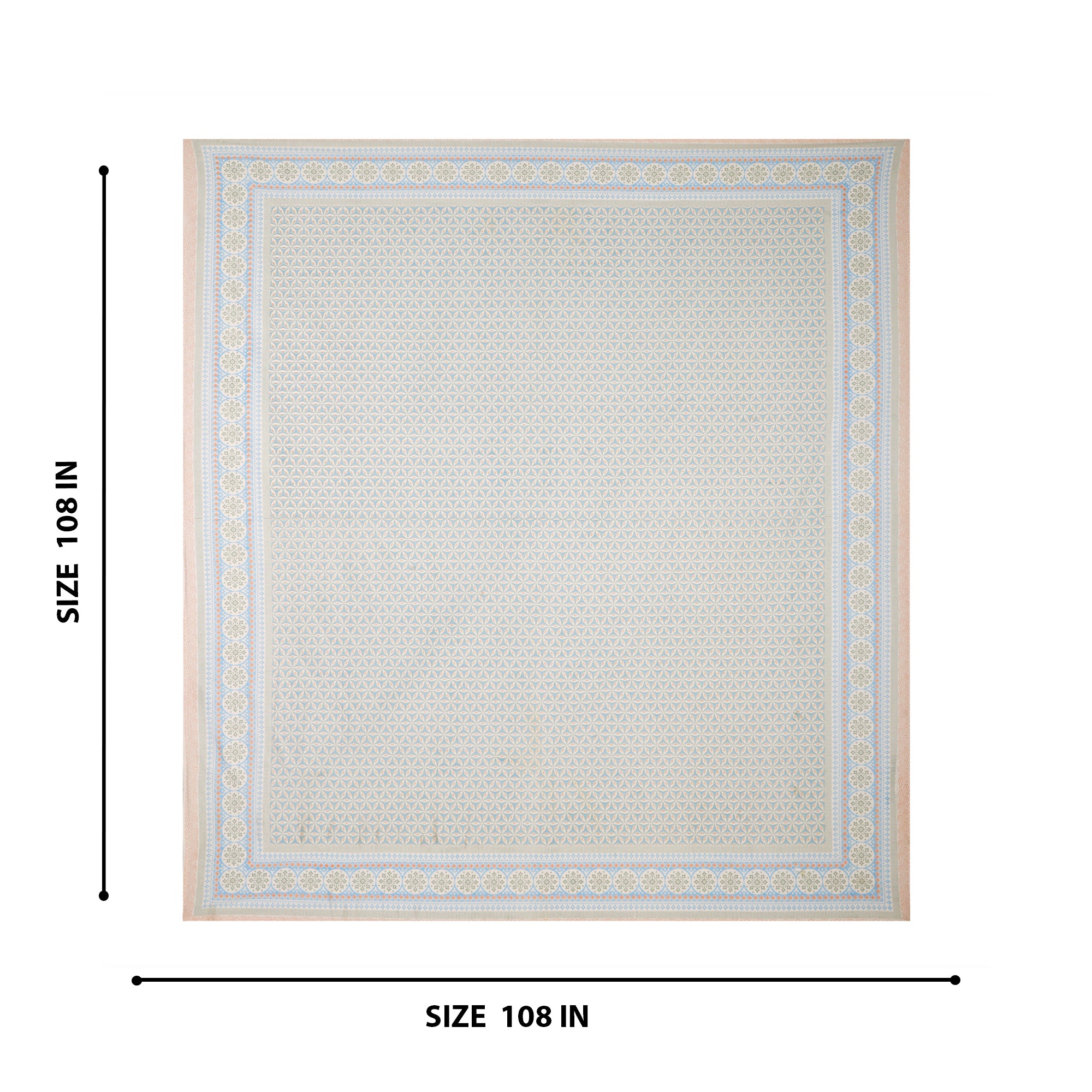 Blossom Geometry Cotton Bedsheet