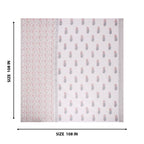 Elegant Garden Print Handblock Bedsheet