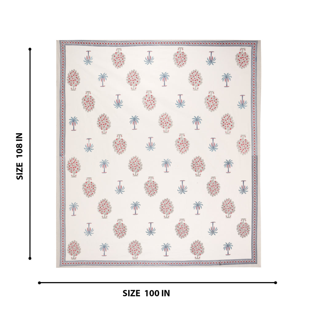 Palm Grove Linen Cotton Bedsheet