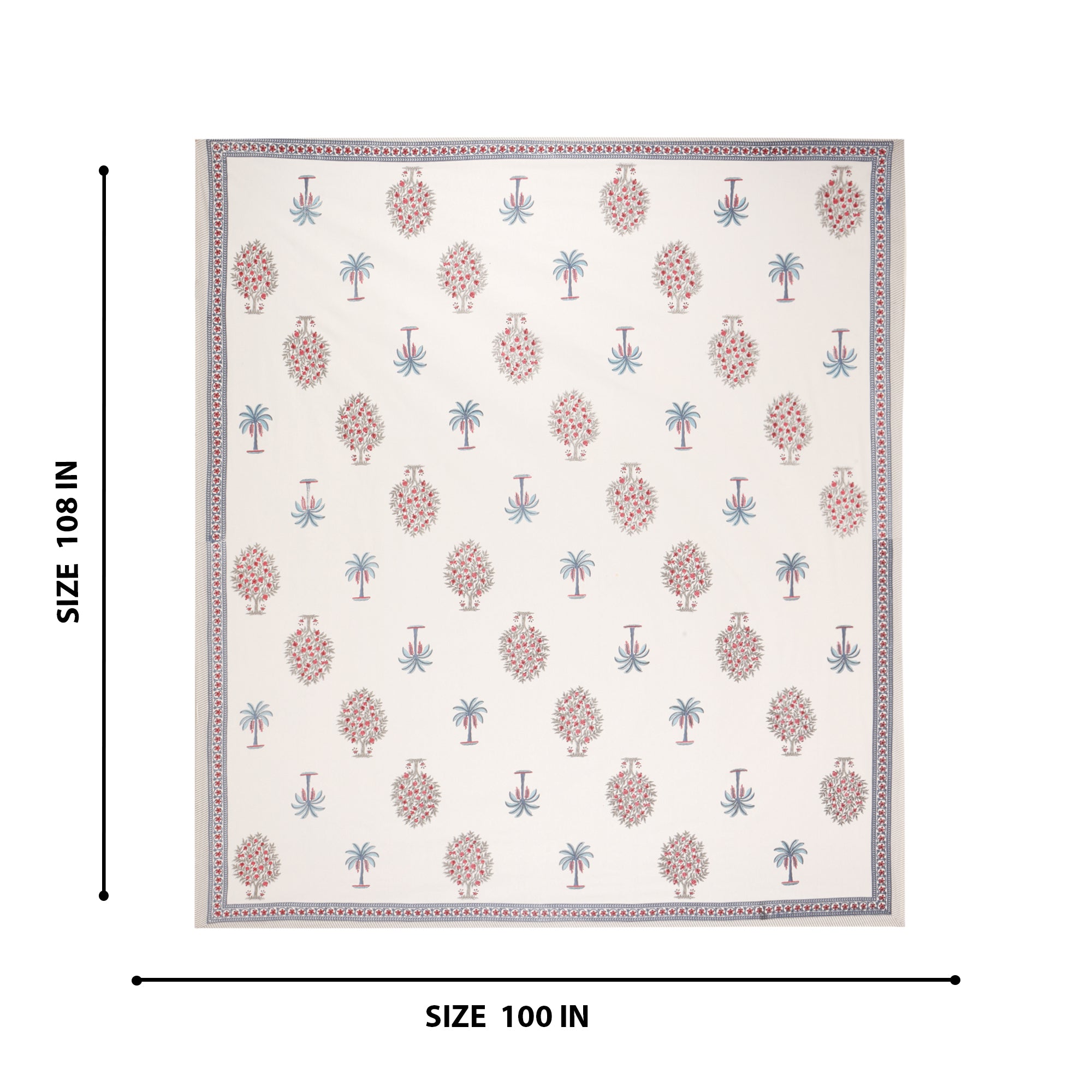 Palm Grove Linen Cotton Bedsheet