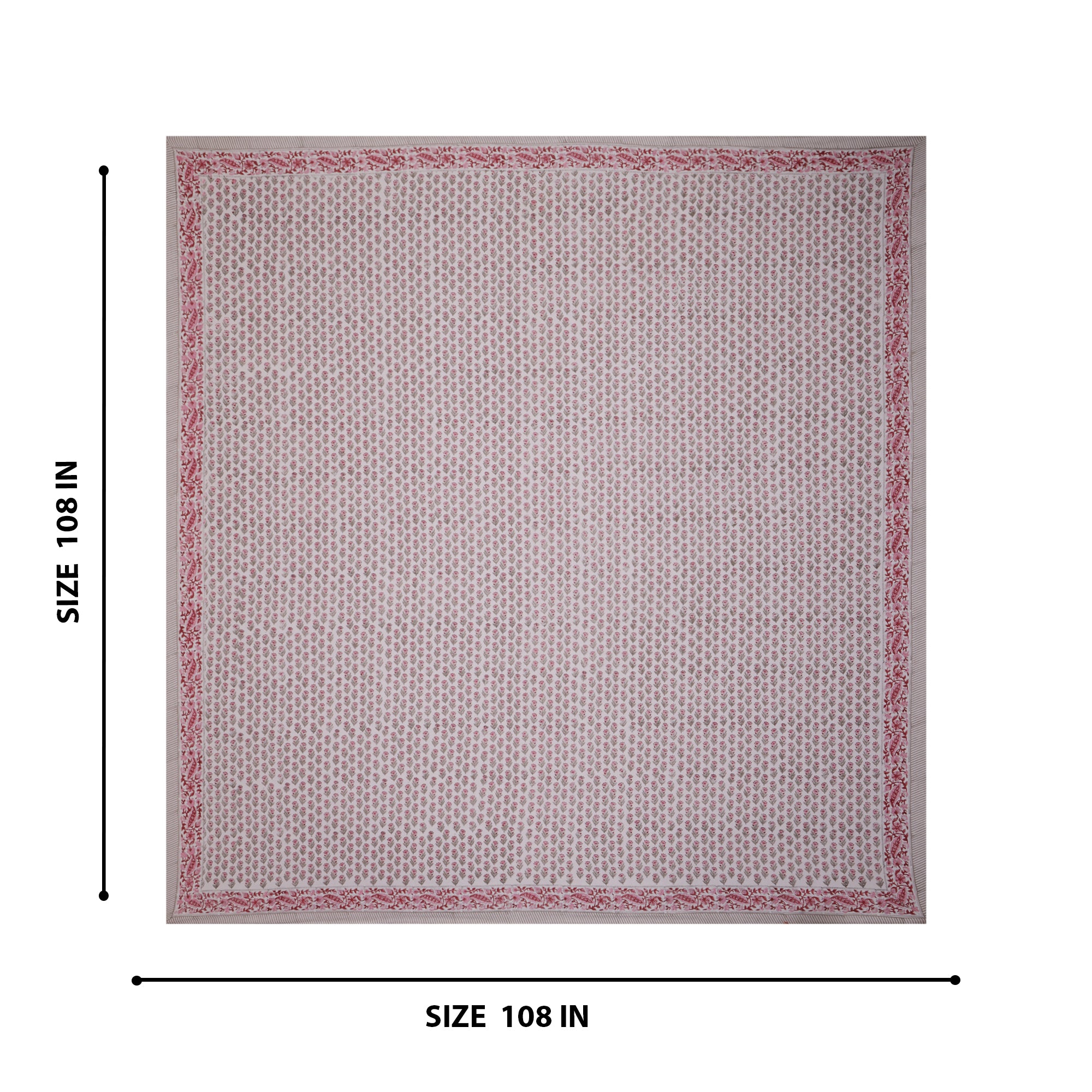 Gulabi Nazakat Pure Cotton Bedsheet