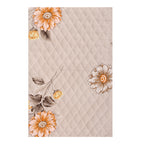 Beige Floral 5 Piece Bedding Set