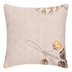 Beige Floral 5 Piece Bedding Set