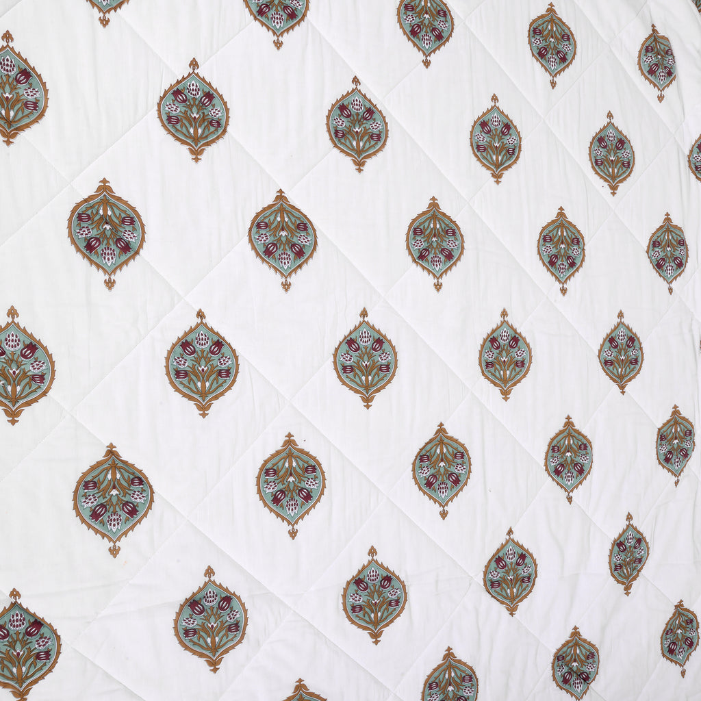 Artisan Motif Pure Cotton Quilt