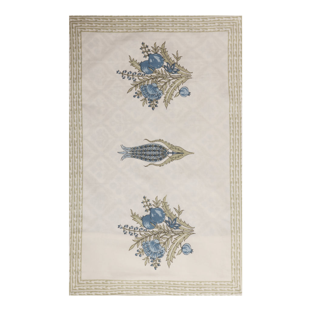Blue Motif Print Bedsheet