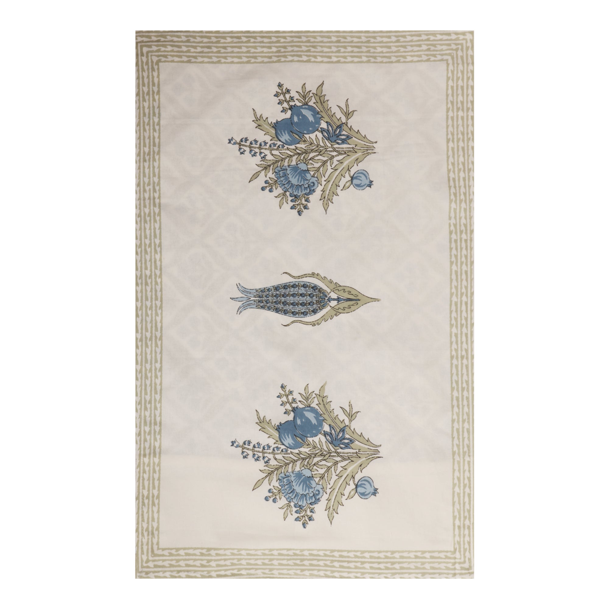 Blue Motif Print Bedsheet