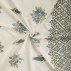 Blue Motif Print Bedsheet