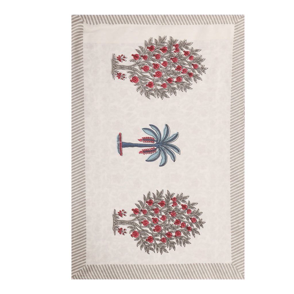 Palm Grove Linen Cotton Bedsheet