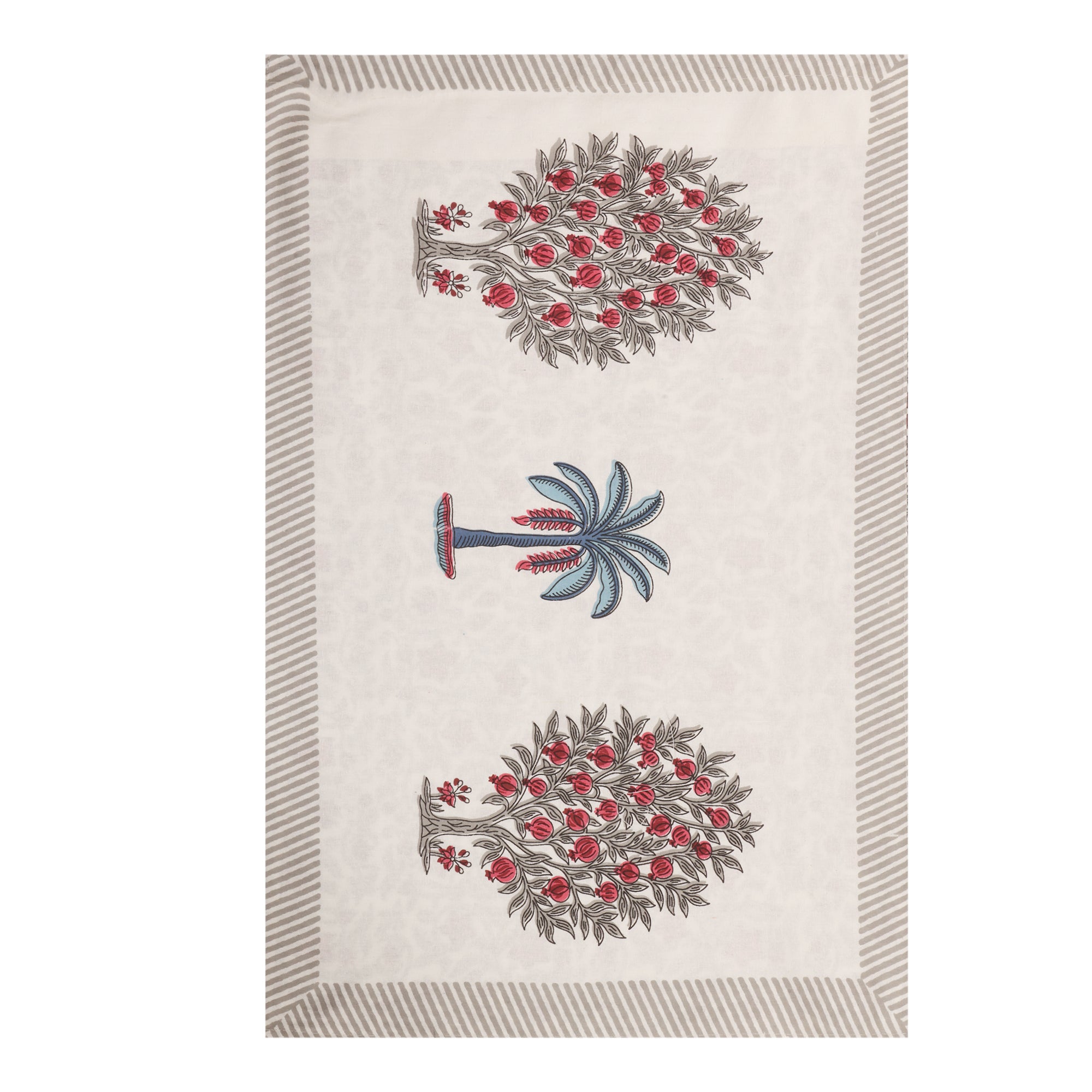 Palm Grove Linen Cotton Bedsheet
