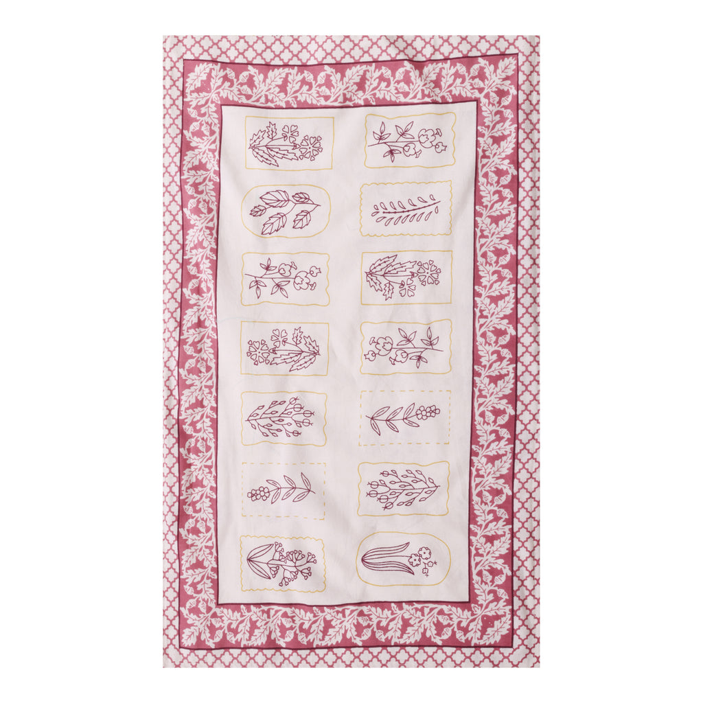 Maharani Maroon Pure Cotton Bedsheet