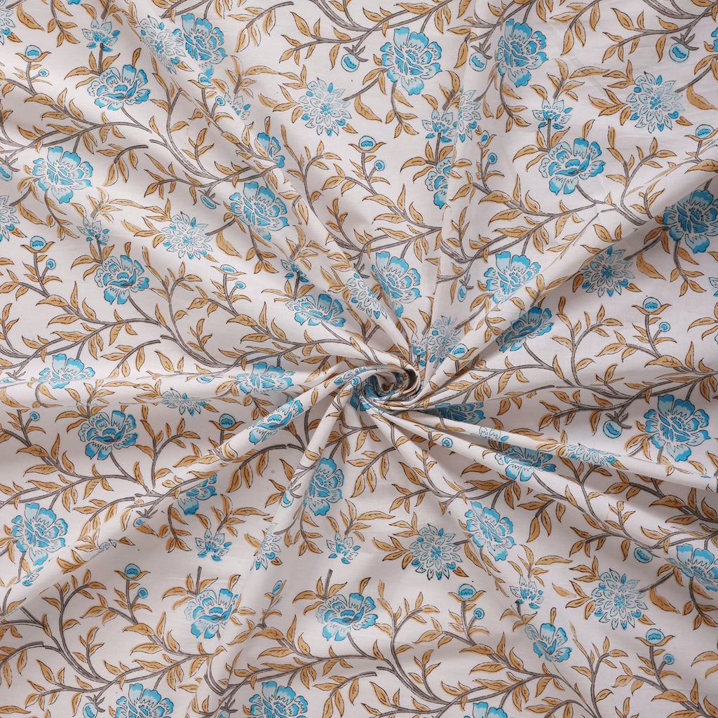 Golden Vine Cotton Bedsheet