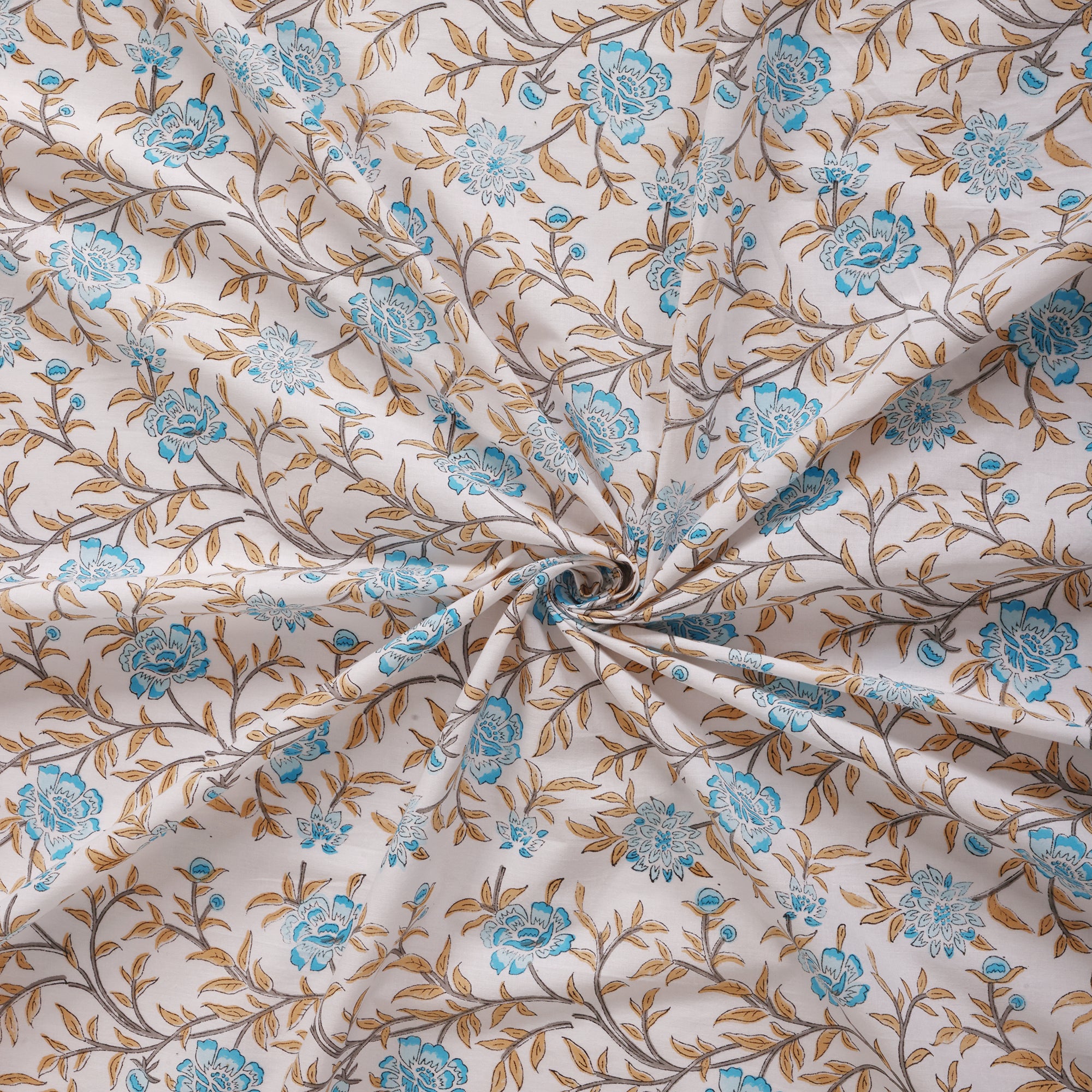 Golden Vine Cotton Bedsheet