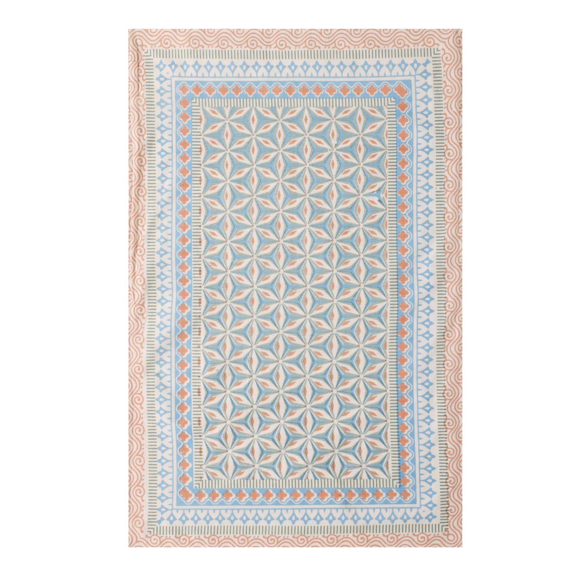 Blossom Geometry Cotton Bedsheet