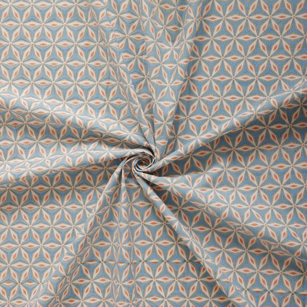 Blossom Geometry Cotton Bedsheet