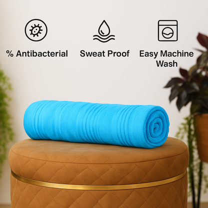 Pure Bamboo Premium Bath Towel (Sky Blue) – Ultra Soft, Eco-Friendly & Antibacterial (72x148 cm)