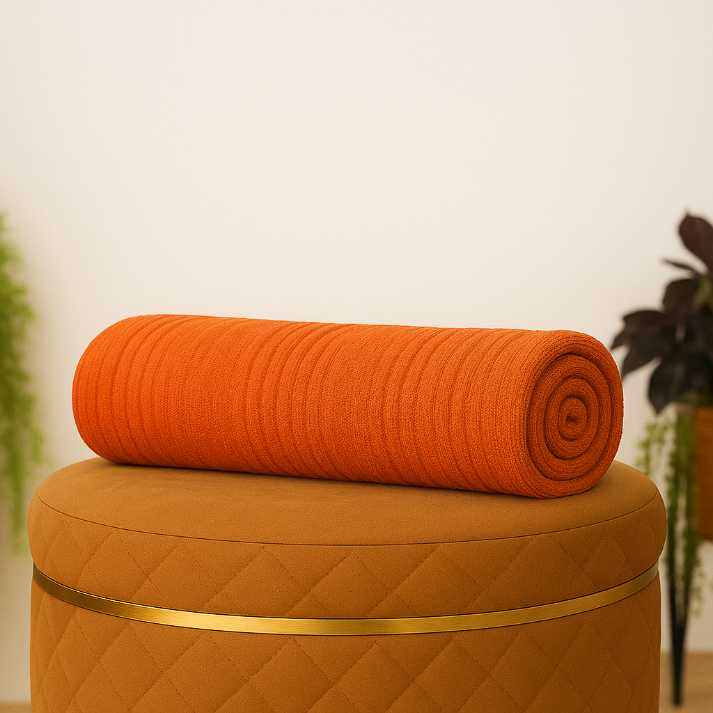 Pure Bamboo Premium Bath Towel (Orange) – Ultra Soft, Eco-Friendly & Antibacterial (72x148 cm)