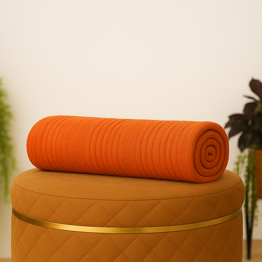 Pure Bamboo Premium Bath Towel (Orange) – Ultra Soft, Eco-Friendly & Antibacterial (72x148 cm)