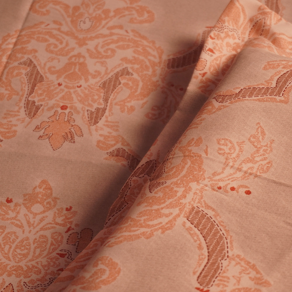Heritage Bedsheet with Premium Cotton and Yarn Fabric – Damask Pattern