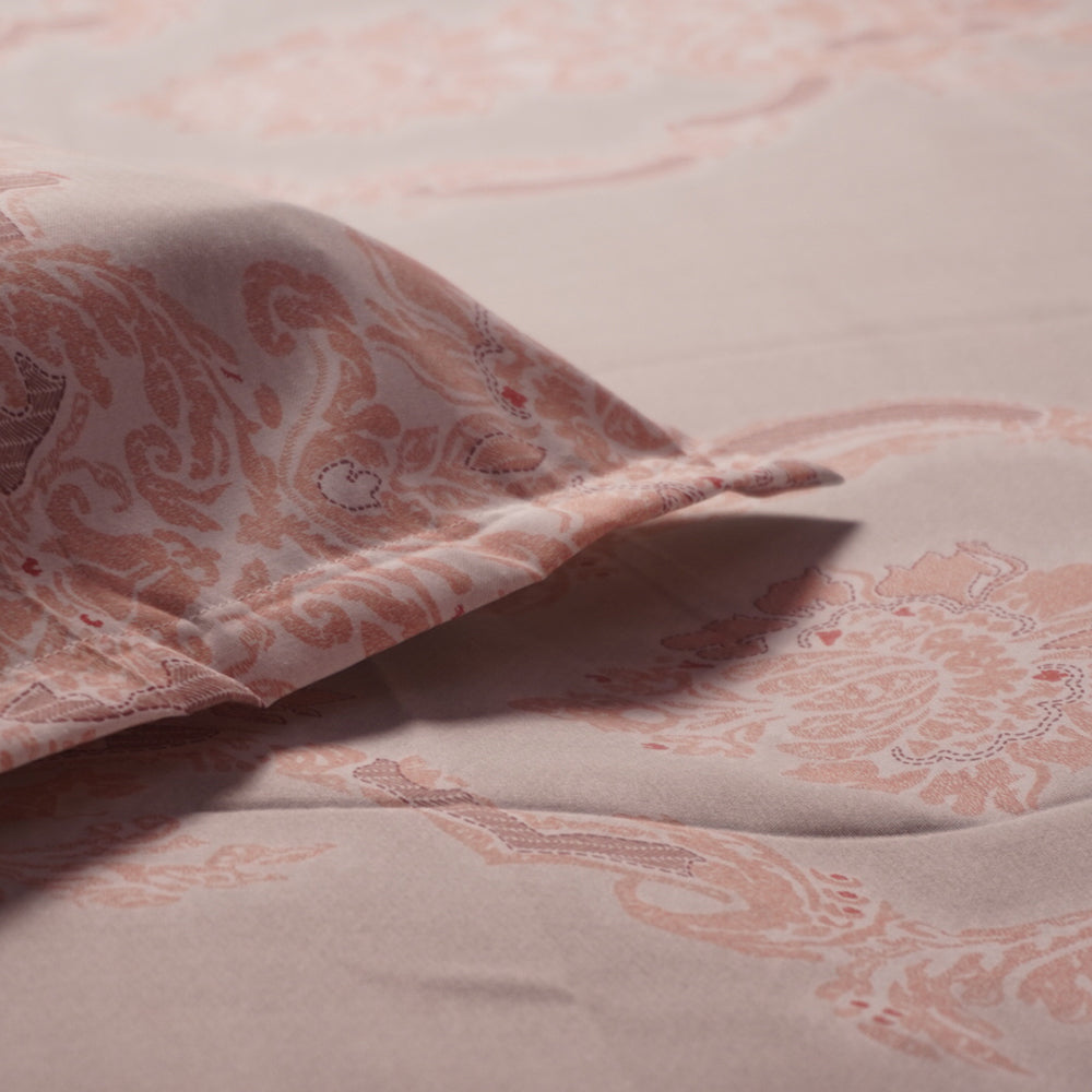 Heritage Bedsheet with Premium Cotton and Yarn Fabric – Damask Pattern