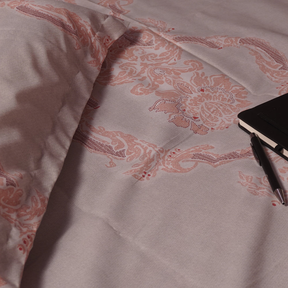 Heritage Bedsheet with Premium Cotton and Yarn Fabric – Damask Pattern