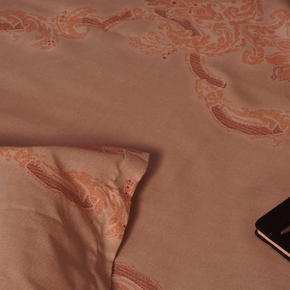 Heritage Bedsheet with Premium Cotton and Yarn Fabric – Damask Pattern