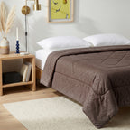 Solid AC Comforters - Brown