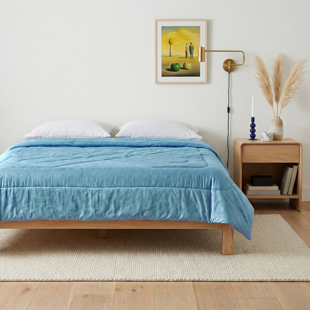 Solid AC Comforters - Blue