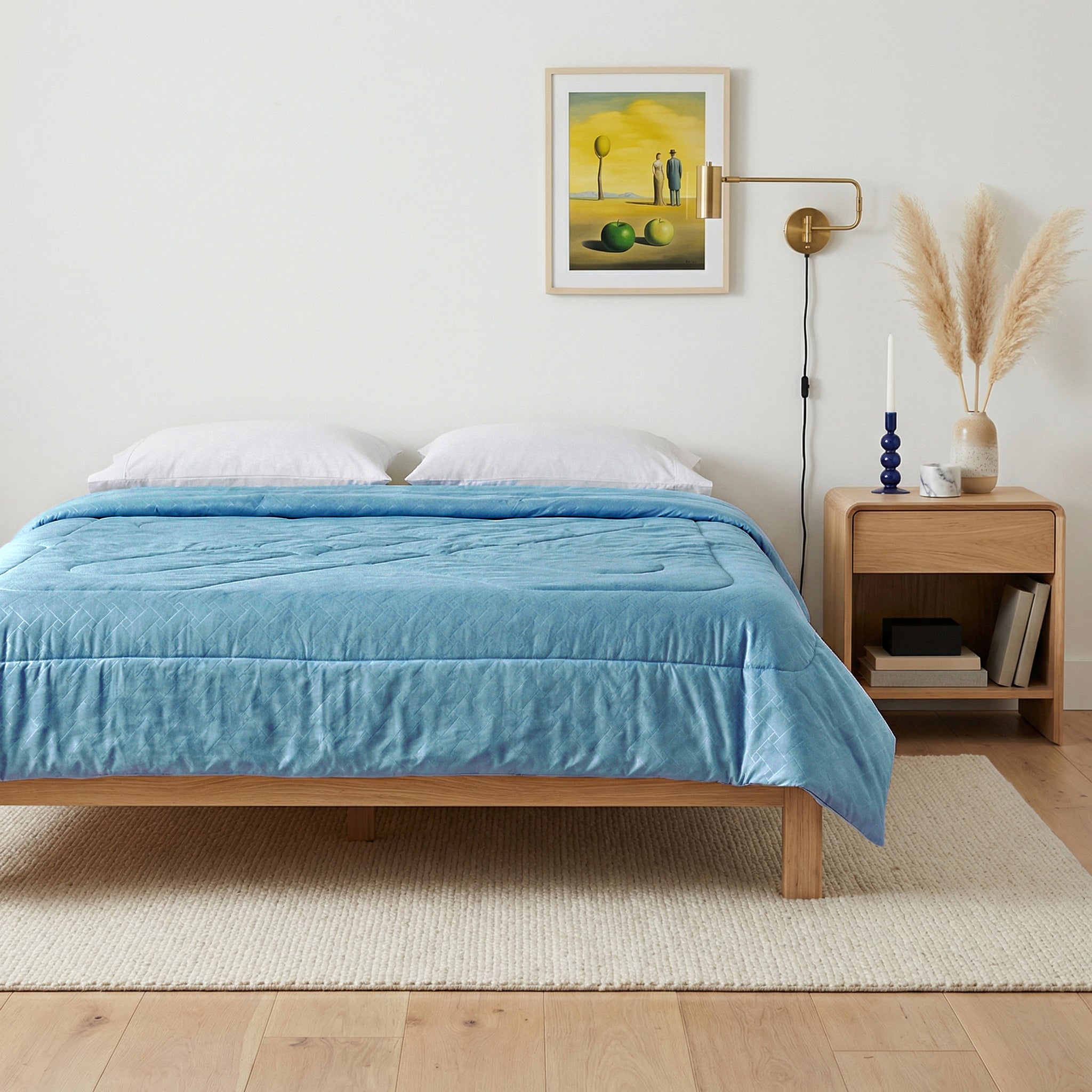 Solid AC Comforters - Blue