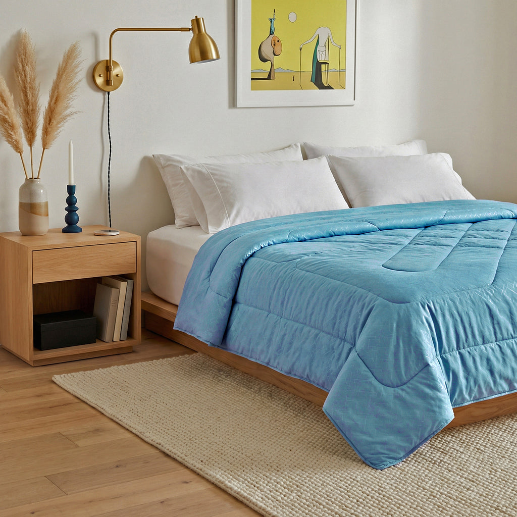 Solid AC Comforters - Blue