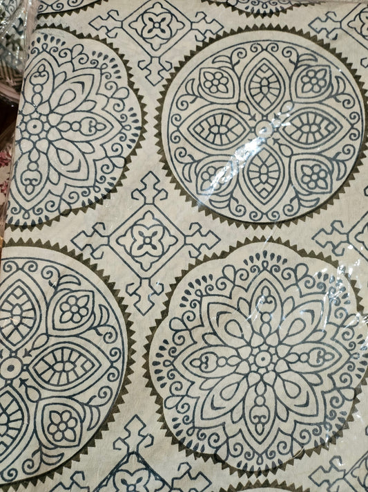 Mandala Luxe/ Sacred Circles/Mystic Mandala Pure Cotton Bedsheet
