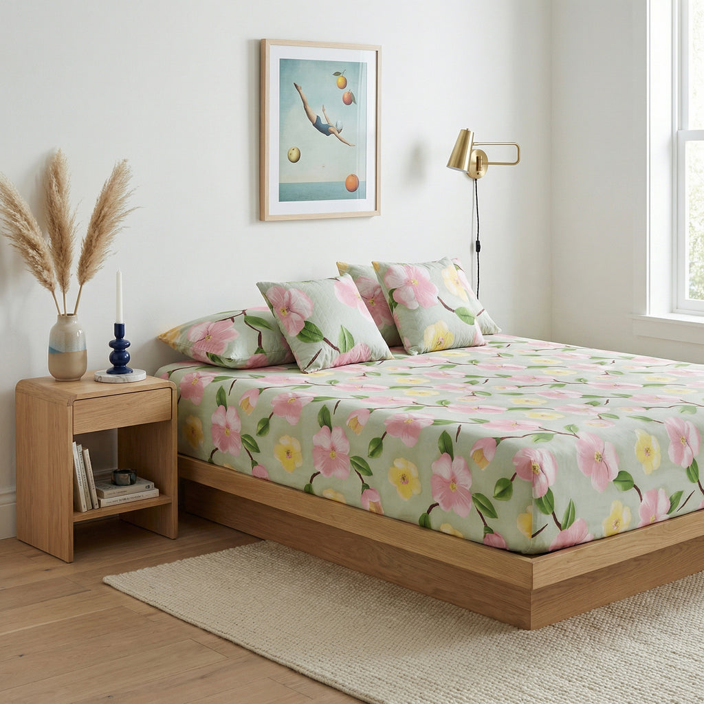 Olive Green 5 Piece Bedding Set
