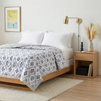 Blue Meadow Pure Cotton Quilt