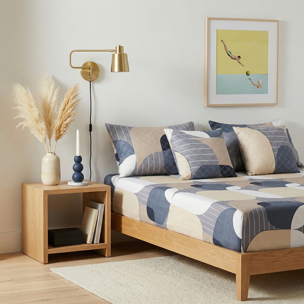 Elegant Blue Bedding Set