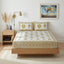 Yellow  Indigo & Petal Cotton Bedsheet
