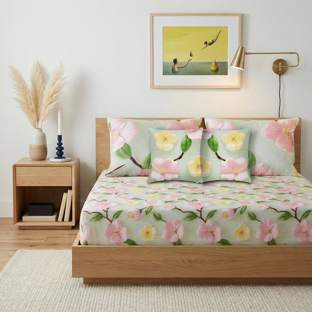 Olive Green 5 Piece Bedding Set