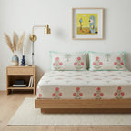 Palm & Petal Cotton Bedsheet