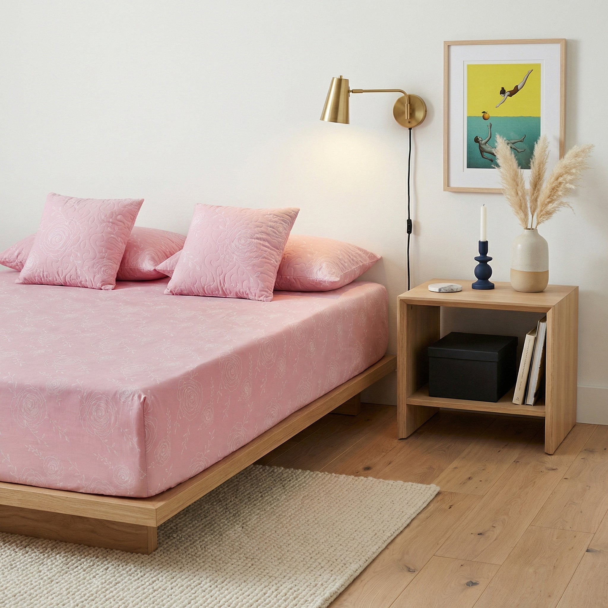 Pastel Prism Pink 5 Piece Bedding Set Secondary image