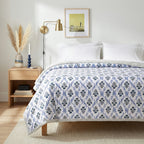 Blue Meadow Pure Cotton Quilt