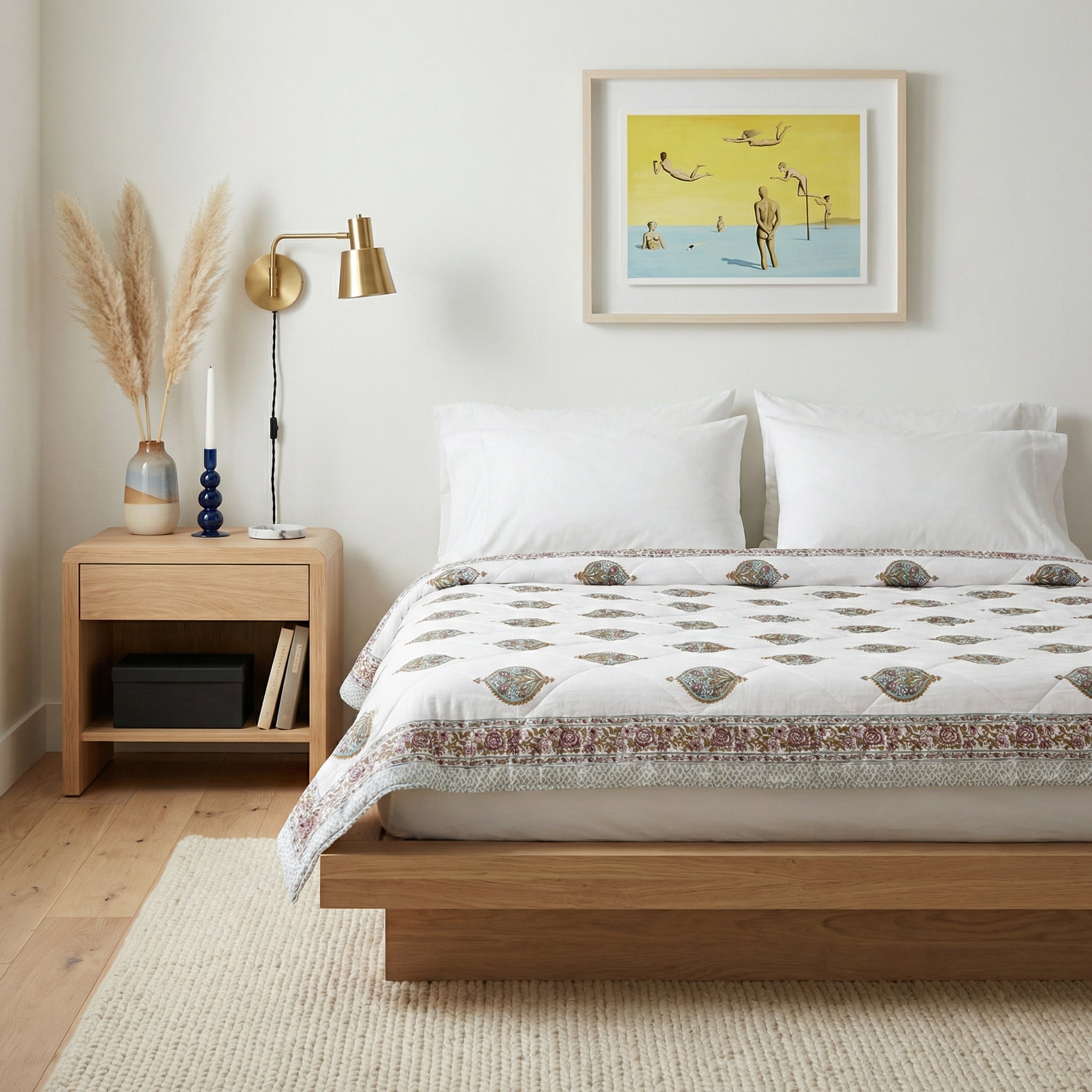 Artisan Motif Pure Cotton Quilt