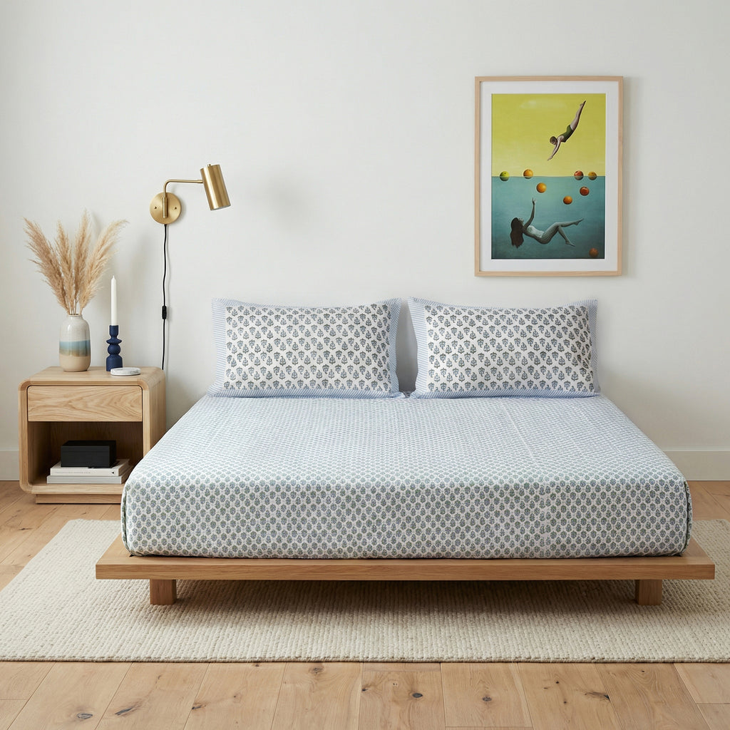 Neelkamal Baagh Pure Cotton Bedsheet