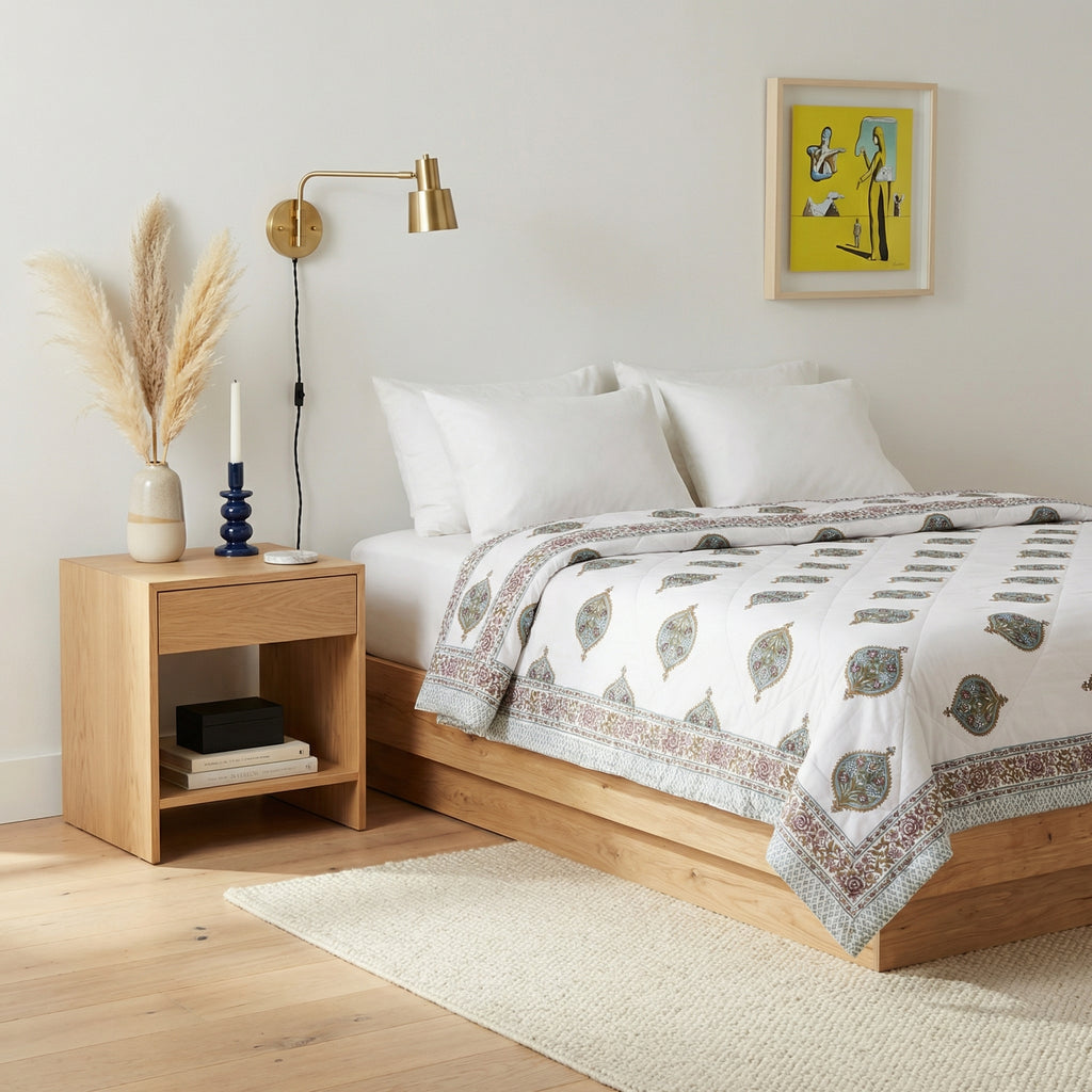 Artisan Motif Pure Cotton Quilt